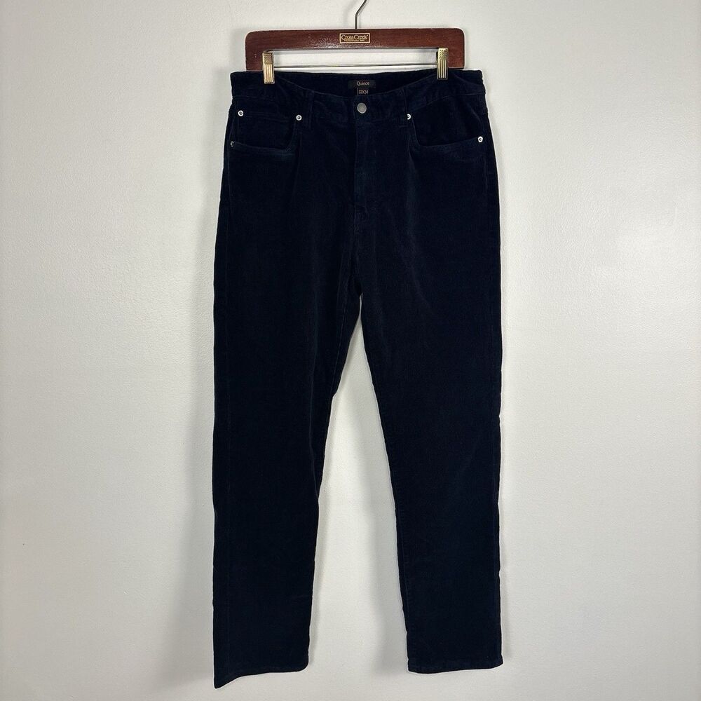 Quince Corduroy Pants Men’s 32 x 34 Deep Navy Organic Cotton Stretch Casual